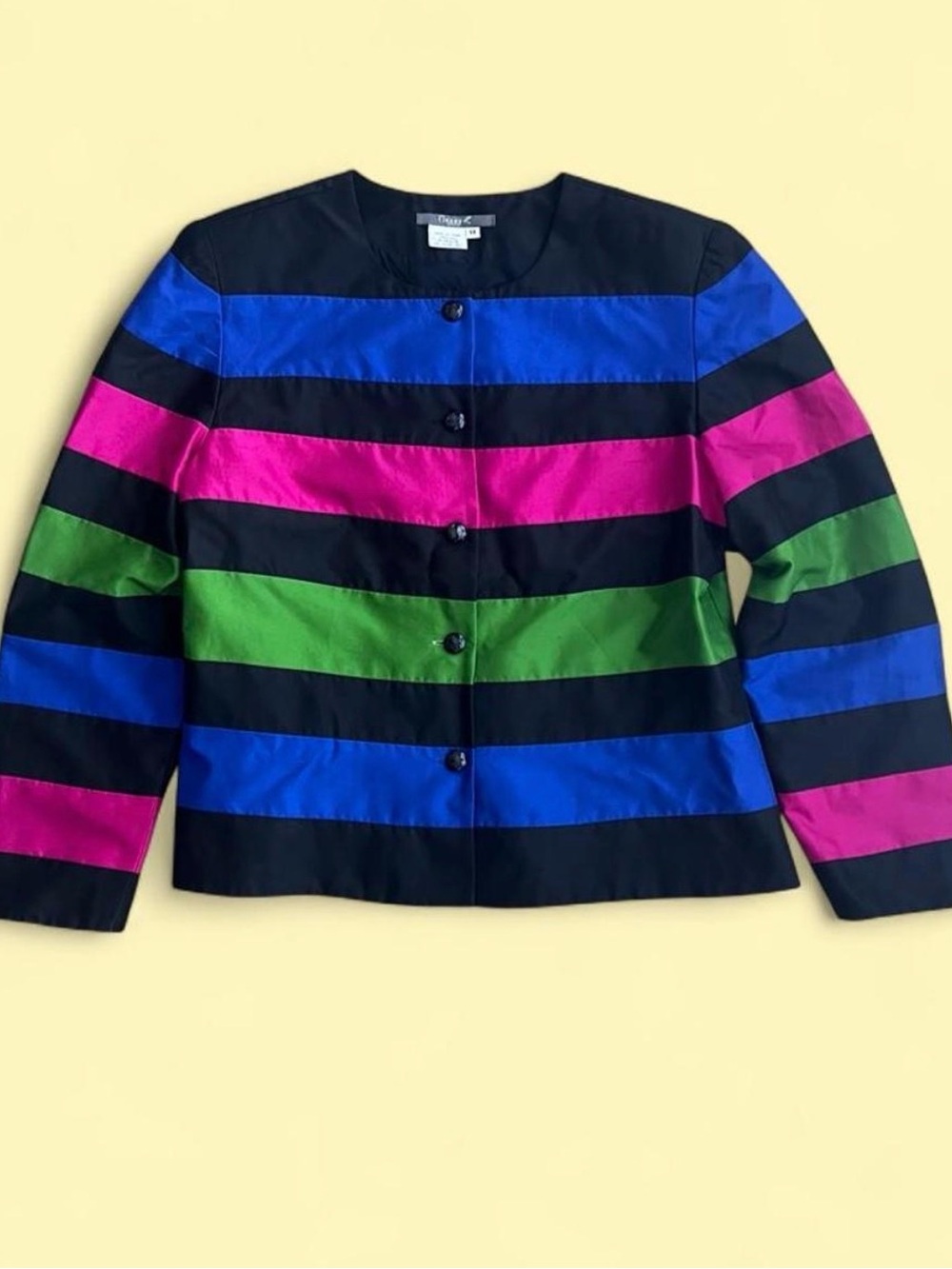 Vintage 80s/90s Maggy London Silk Ribbon Jacket